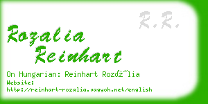 rozalia reinhart business card